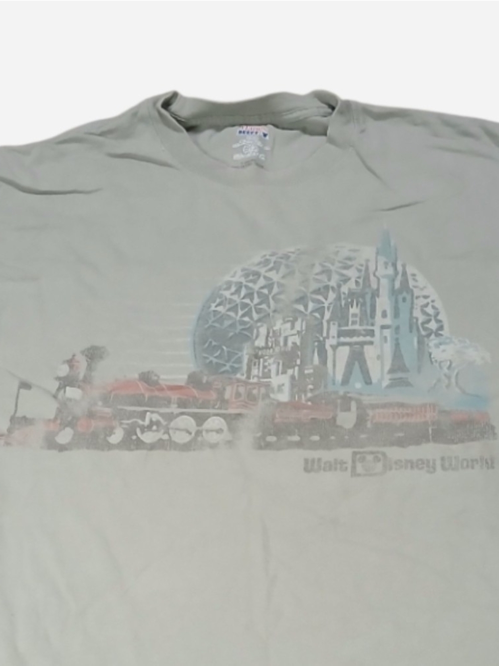 Hanes Men's Sage Green Disney Graphic Tee